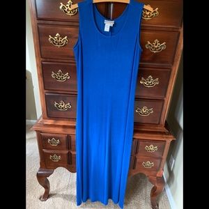 Blue Coldwater Creek maxi dress